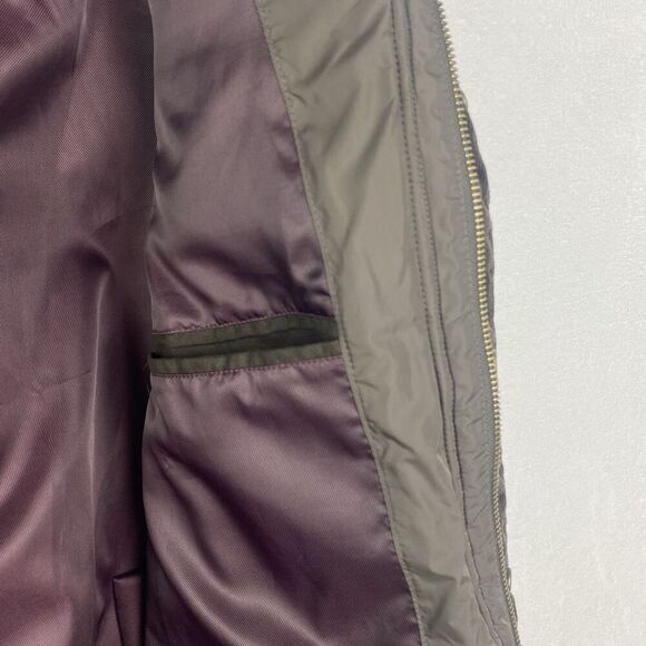 Cole Haan Barn Coat Utility Jacket Mens Large Brown Quilted Corduroy Plaid - Picture 6 of 10